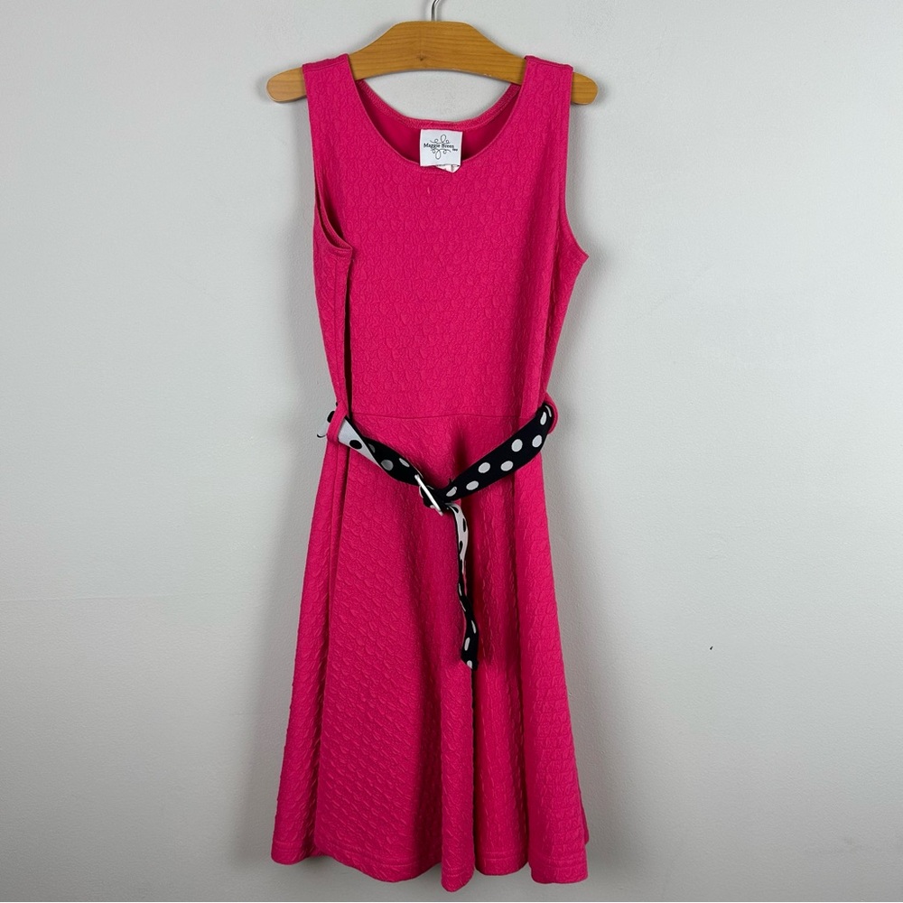 Maggie Breen Pink Sleeveless A-Line Dress sz 10
